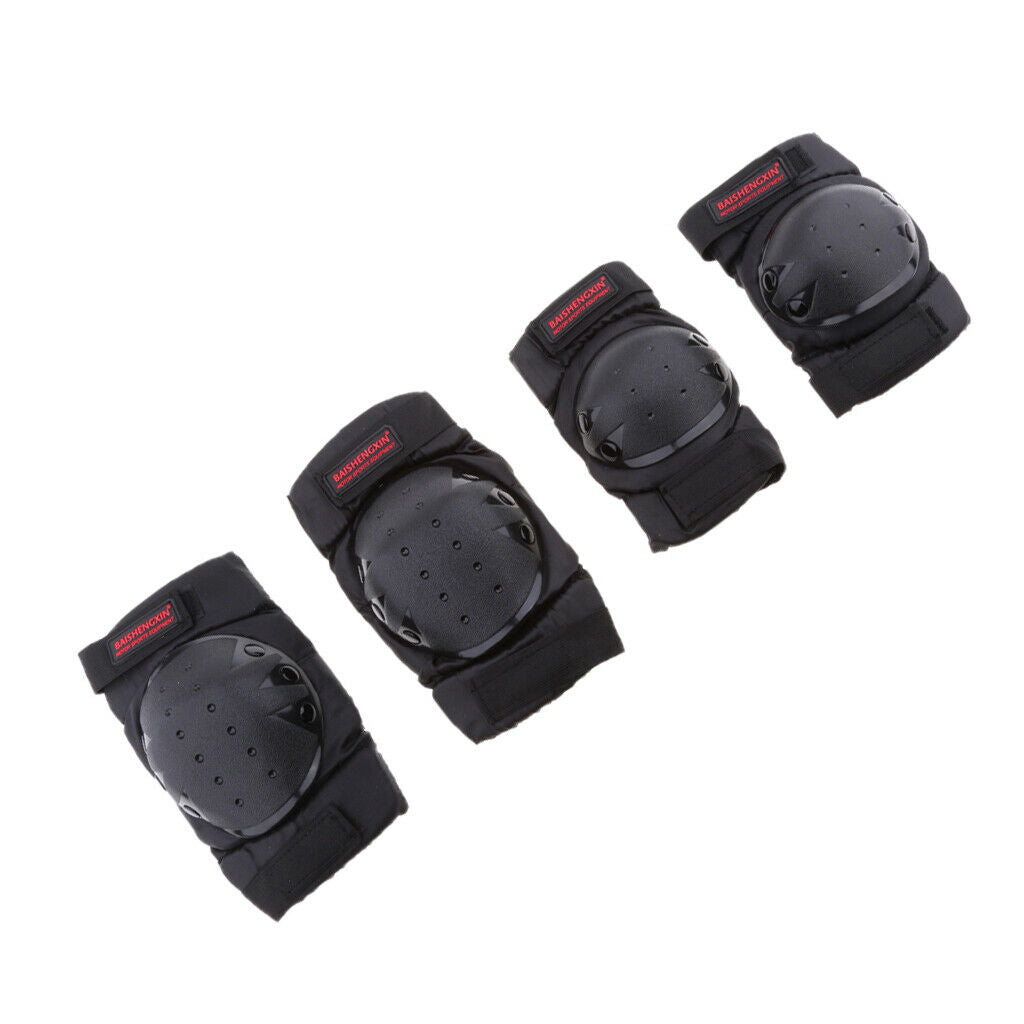Motorcycle Body Protector Multi-Sport 2 Elbow & 2 Knee Pad Safety Set