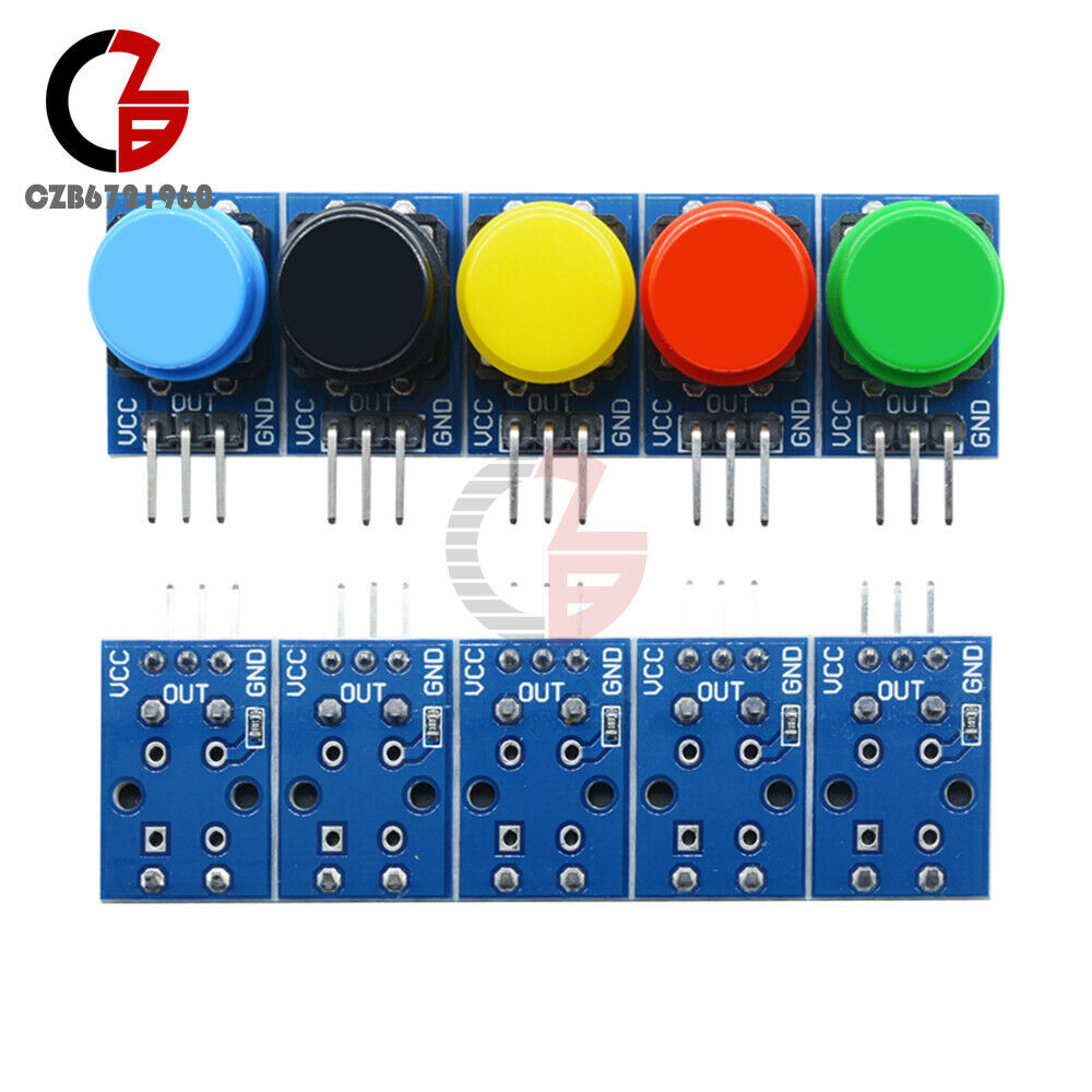 5 Color 12x12mm Big Key Button Light Touch Switch Hat Output Module For Arduino