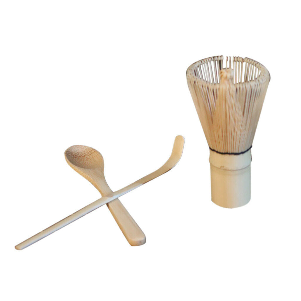 Pack Of Tea Accessories Bamboo Tea Spoon Scoop Matcha Whisk Storage Holder