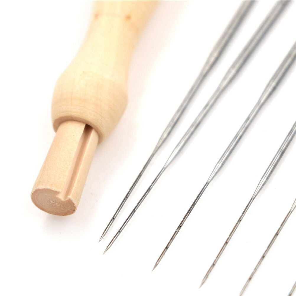 8pcs/set Needle Felting With Wooden Handle Starter Wool Felt DIY Tool Cra.l8