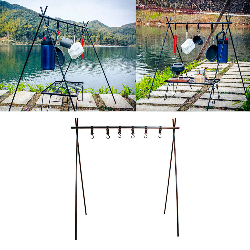 Triangle Hanging Rack Aluminum Alloy Outdoor Camping Travel Shelf Clothes Hanger