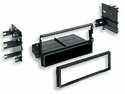 BLACK SINGLE DIN WITH POCKET FASCIA FACIA FP-28-03 FITS MITSUBUSHI OUTLANDER