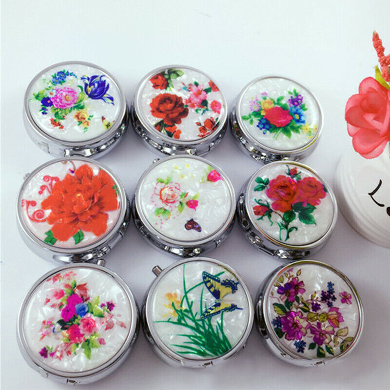 Pill box round pill box metal tablet box pill box medicine box .l8