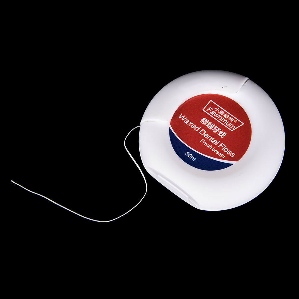 50m Peppermint Micro wax Dental Floss Care Picks Tooth Cleaner Health Supp.l8