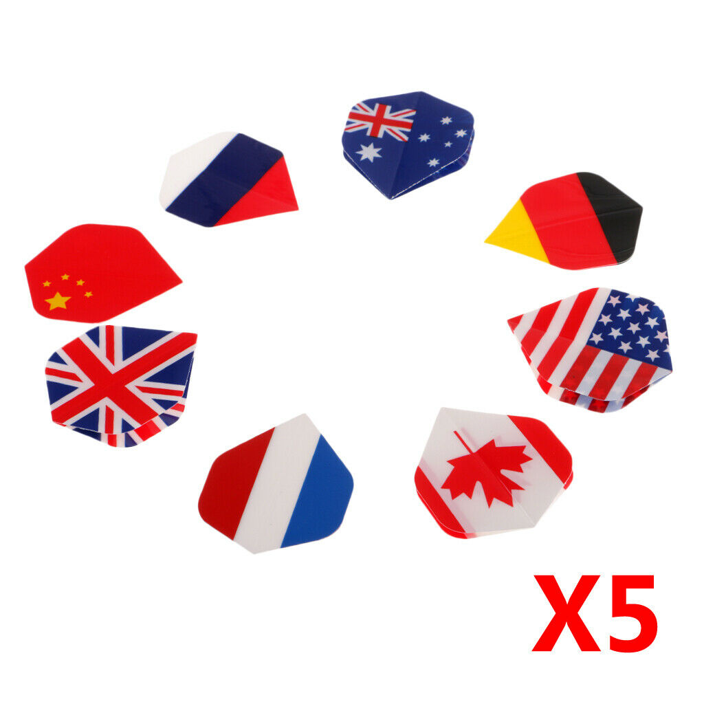 40pcs Standard Dart Flights Professional Darts Accessories Multi-color