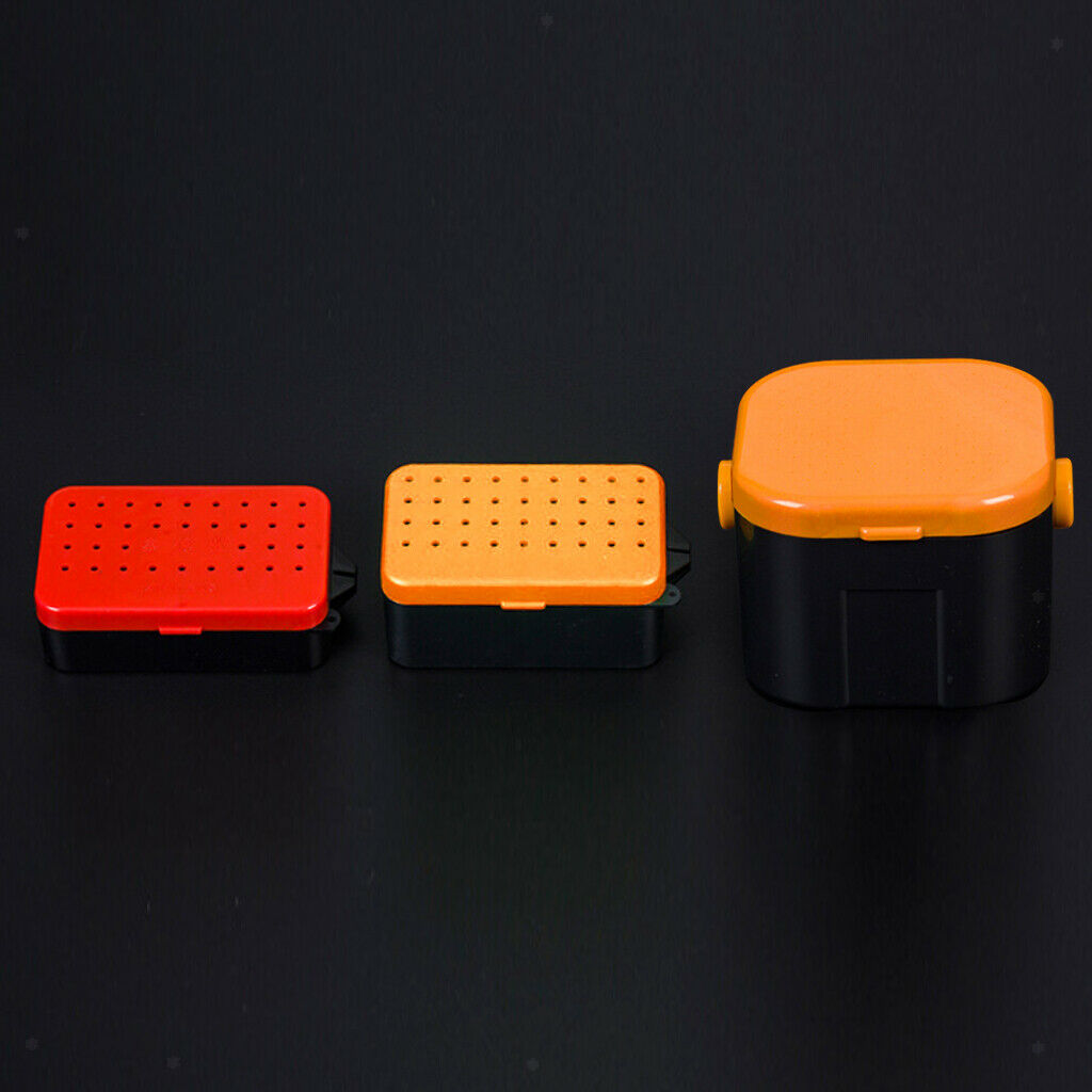 plastic aquatic worm fishing suitcase bait lure container