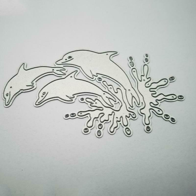 Dolphin Metal Cutting Dies Stencil DIY Scrapbook Album Paper Card Template Mold