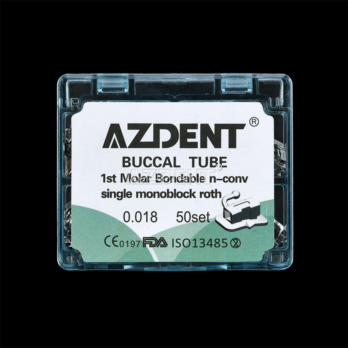 Dental Orthodontic Buccal Tubes 1st Molar Roth 0.018 Bondable Non-Conv Inblock