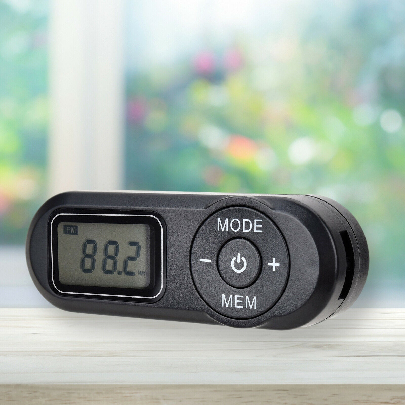 Mini FM Radio LCD Display MP3 Player DSP with Headphones for Home Office Gym