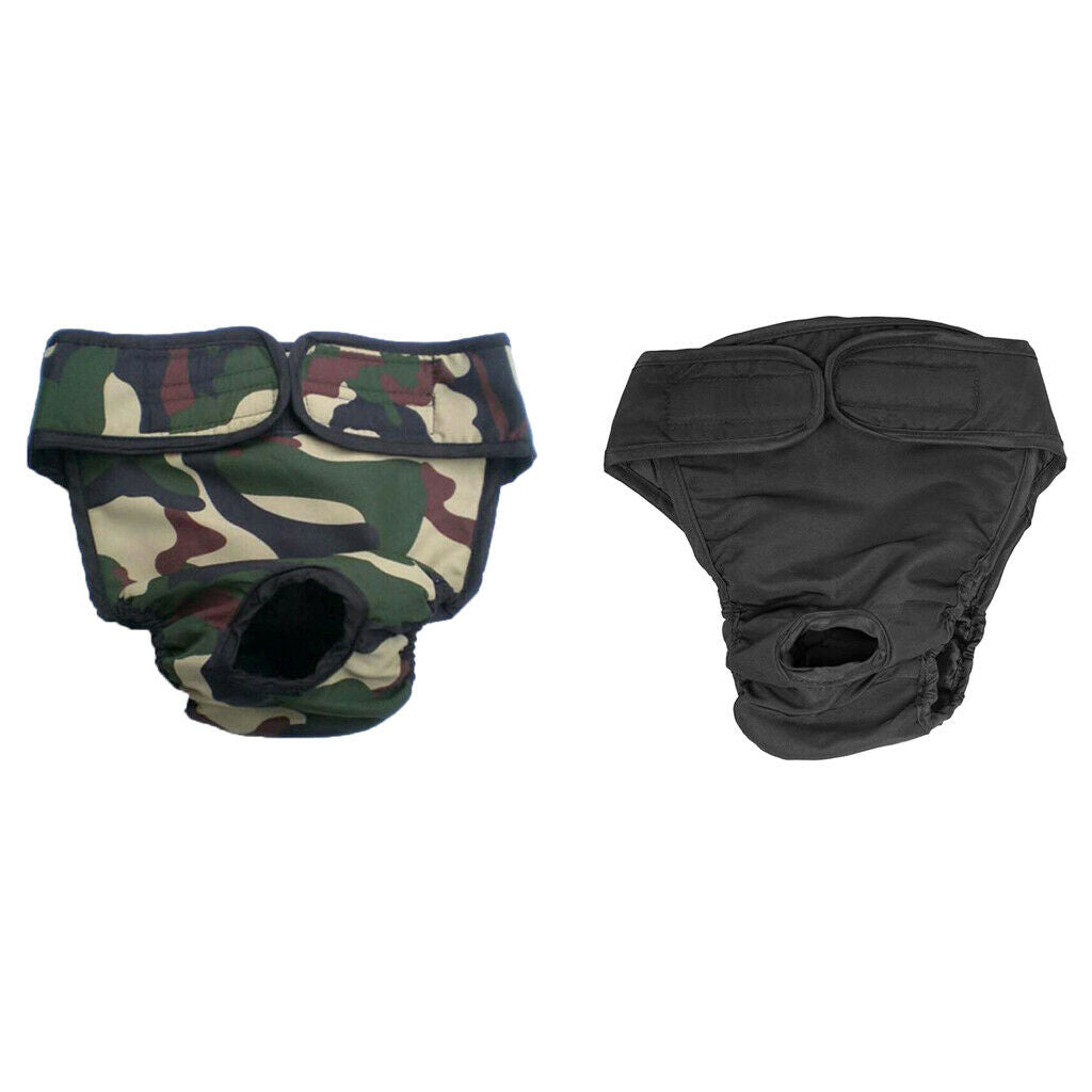2Pcs Pet Puppy Dog Physiological Pant Female Dog Sanitary Pant Diaper Nappy  L