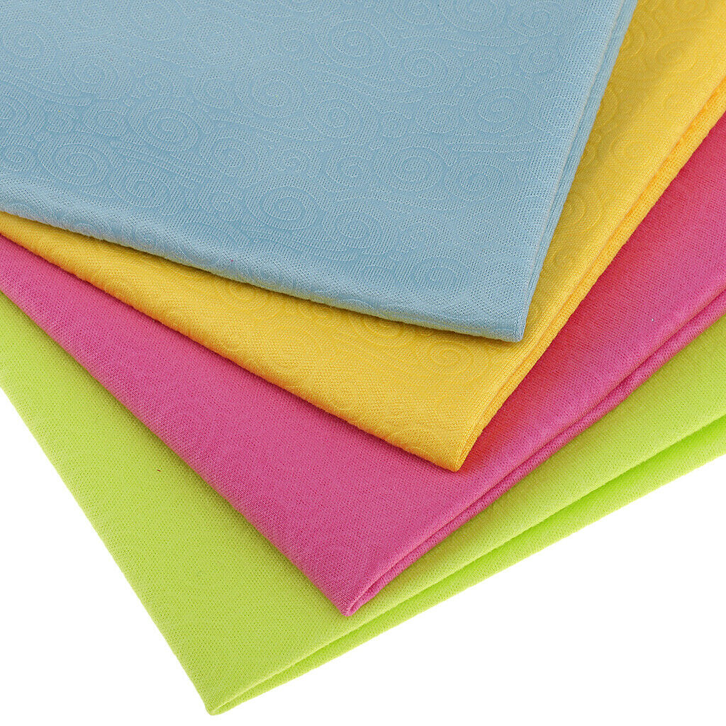 Large 4-Pack Microfiber Cleaning Cloths For Eyeglasses, Camera Lens, Cell