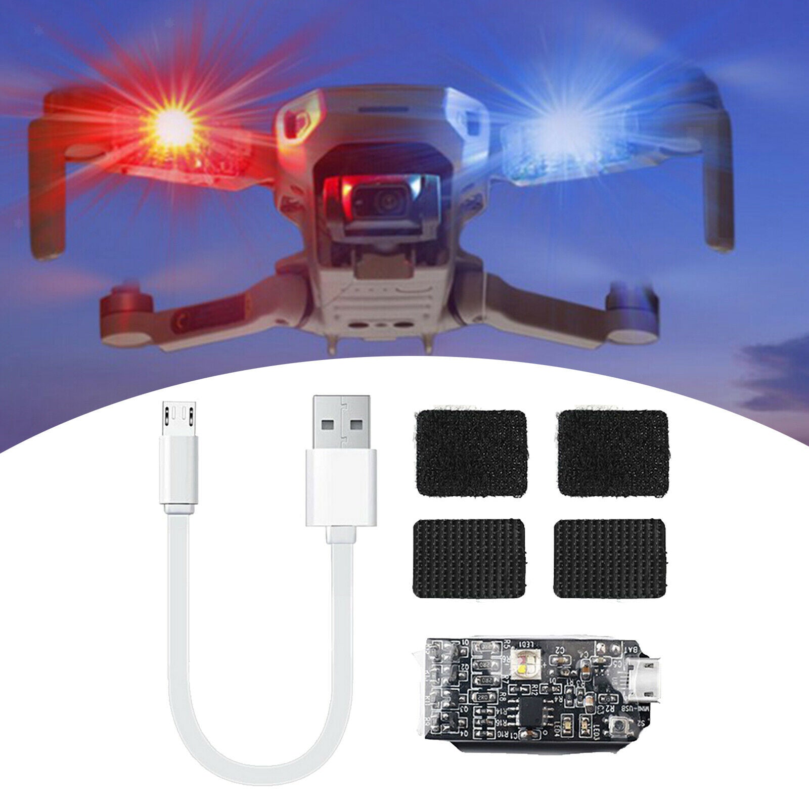 LED Strobe Lamp Night Navigation Light for DJI Mavic Air 2 Drone DIY Parts