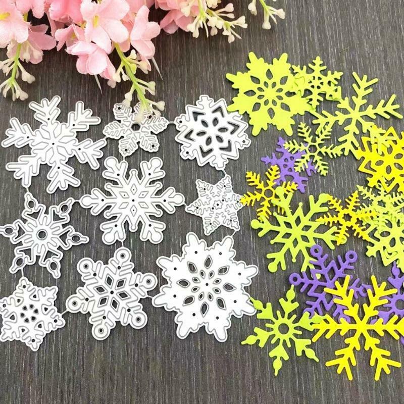 Snowflakes Metal Cutting Dies Stencil DIY Scrapbooking Album Paper Card Template