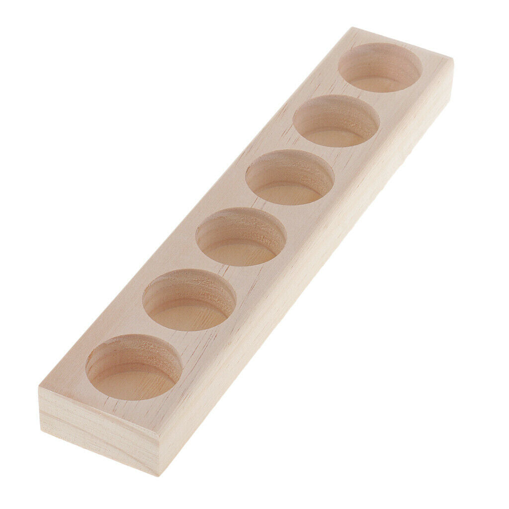 Unfinished Wooden Essential Oil Box - Holds 6 Essential Oil Bottles - Perfect