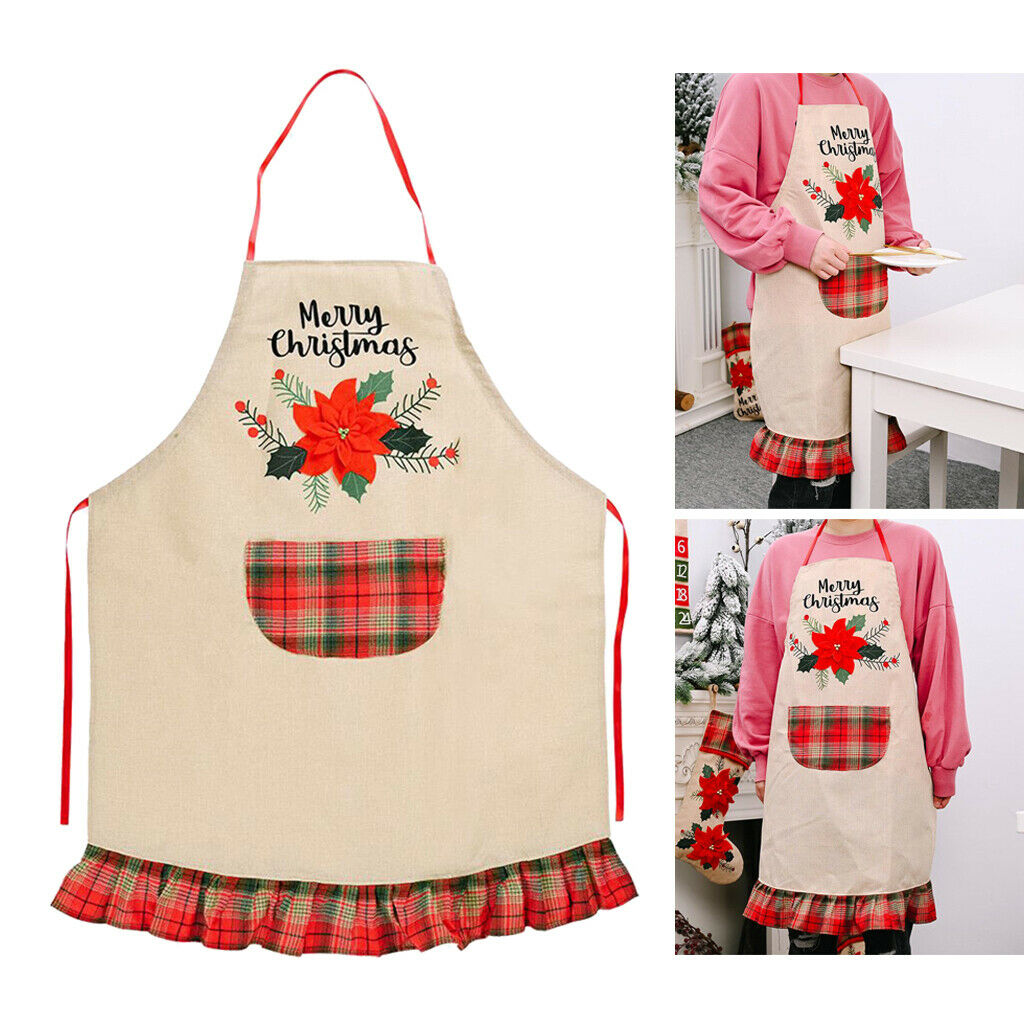 Chef Aprons Kitchen Baking Butcher Cooking Kitchen Catering BBQ Bib Pockets