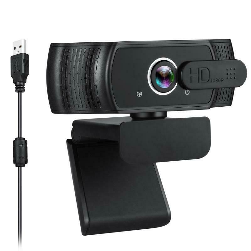 1080P Webcam Computer PC Web Camera Light Correction Wide Angle with Microphone
