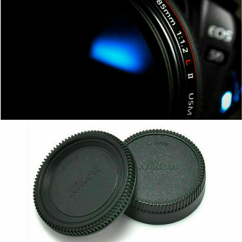 For Nikon AF AF-S Lens DSLR SLR Camera (2PCS) Body Front + Rear Lens Covers