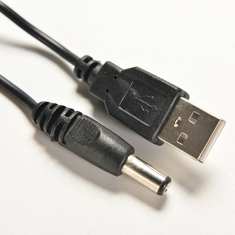 New 1.5M 5Ft USB Male Plug to 2.1mm 2.1x5.5mm DC Power Plug cable cor WF
