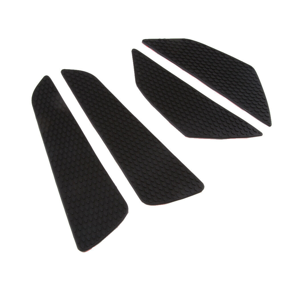 1 Set Black Rubber Fuel Tanks Traction Pads For Suzuki GSXR/GSR 600/750/1000