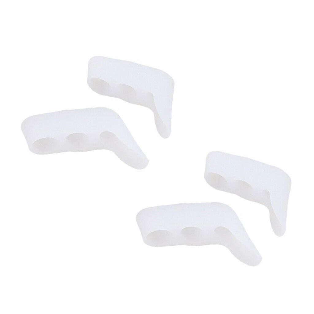 4pcs Pinky Toe Separators Stretcher Gel Separators, Toe Straightener Bunions for