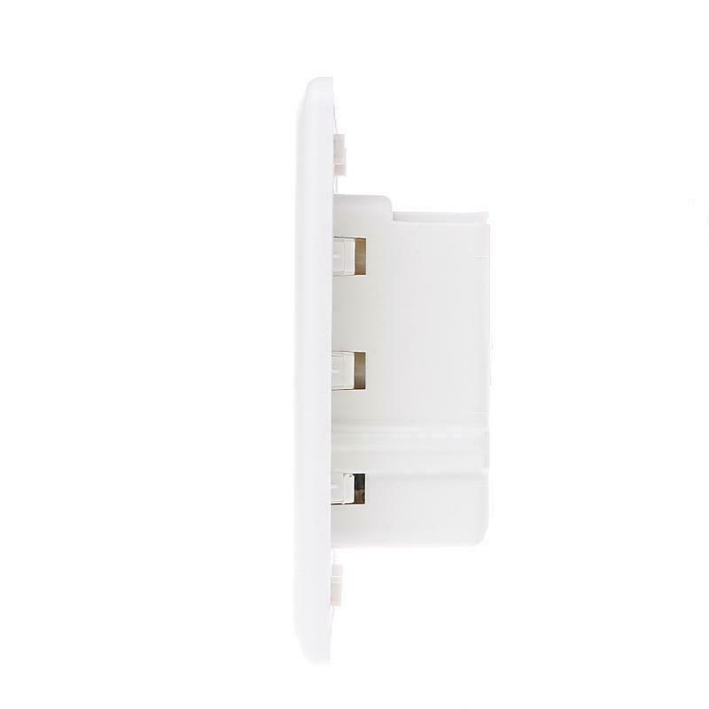 15A WallDouble Standard Power Socket Adapter Dual Ports USB Charger Panel 5V