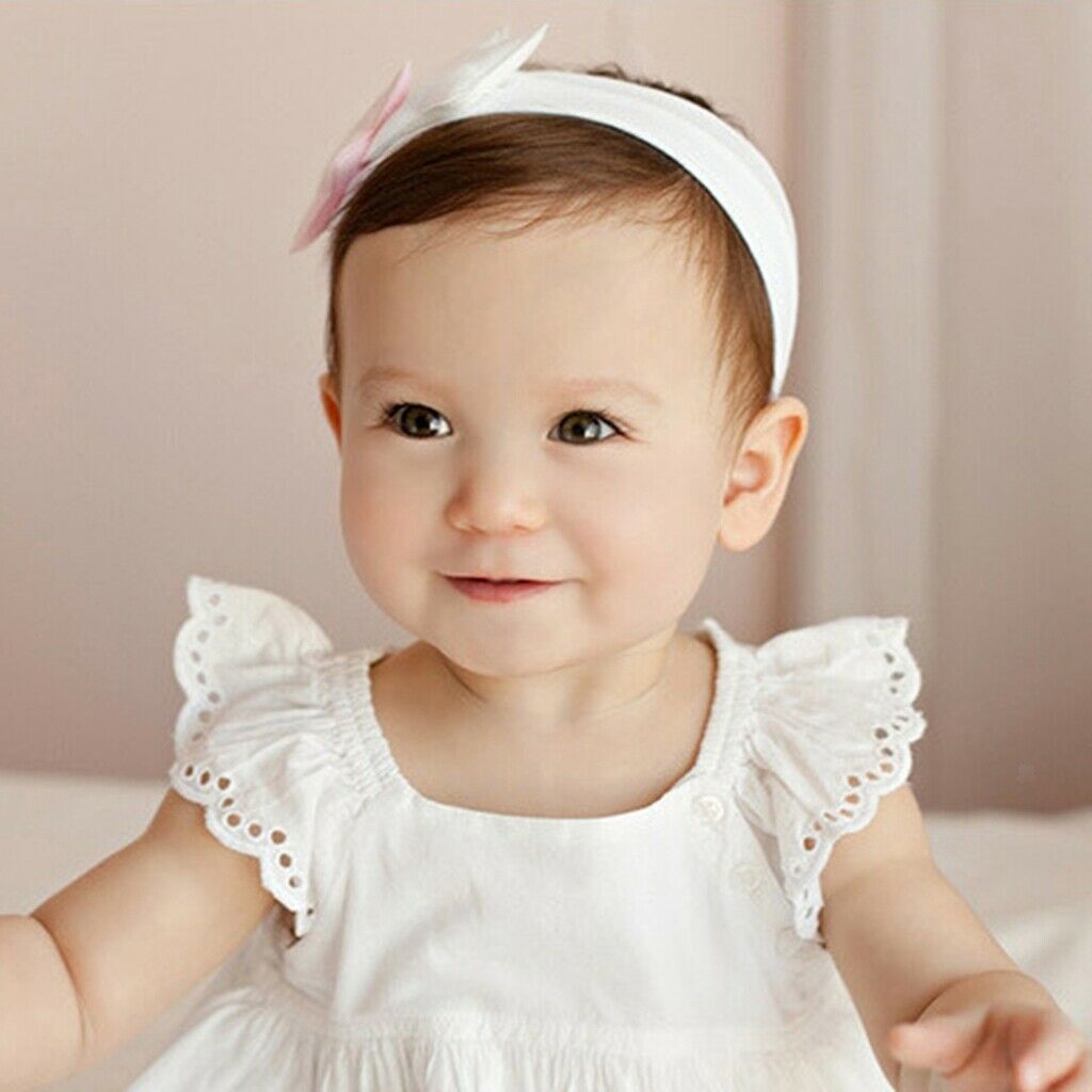 Cute Newborn Baby Toddlers Kids Cartoon Double Pentagram Hair Band Pink