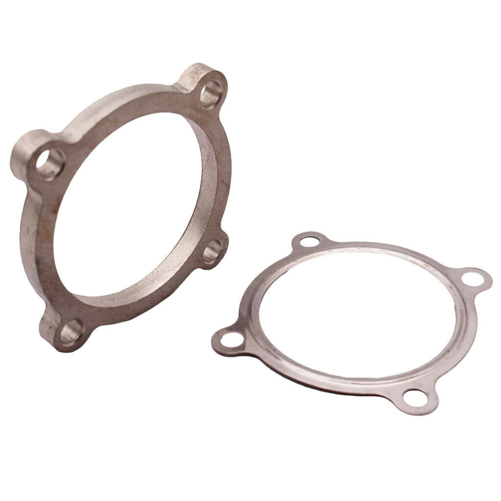 3" 4 Bolt Turbo Downpipe Discharge Flange w/ Gasket for Garrett T3 T4 GT30 GT35