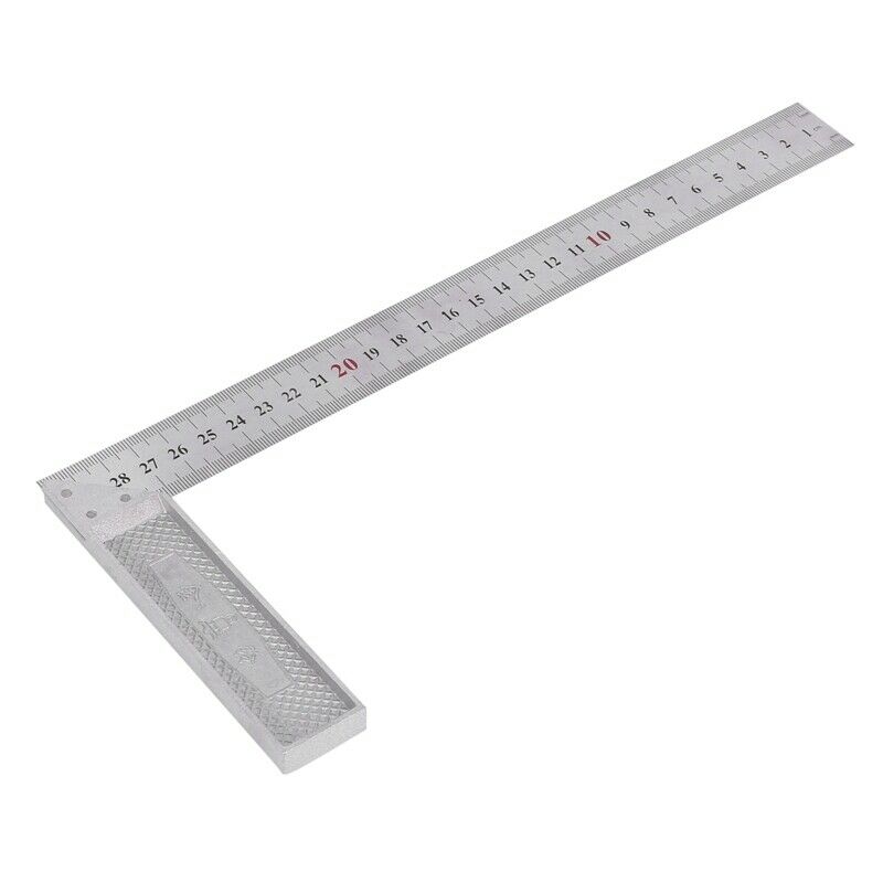 30cm/12 inch Metal Engineers Try Square Set Measurement Tool Right Angle 90 DeW5