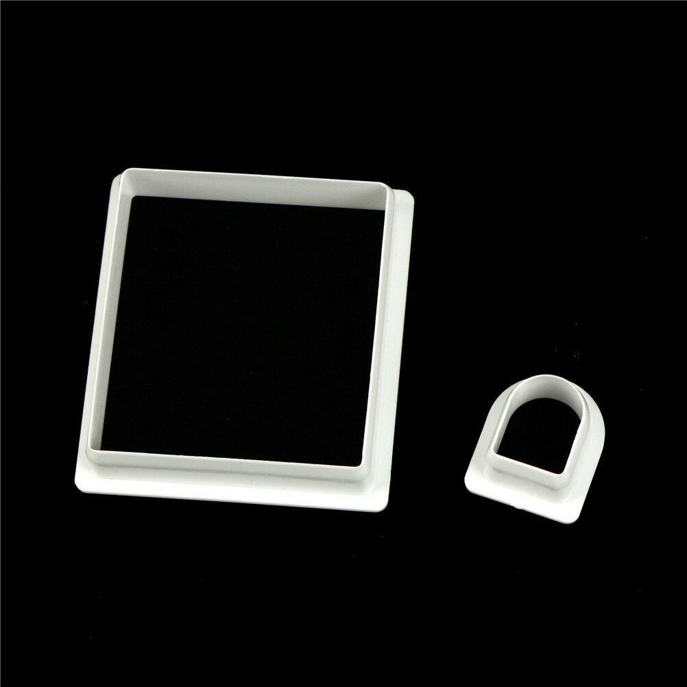 8pcs Christmas House Plastic Fondant Cookie Cutter Mold DIY Cake Decorati.l8