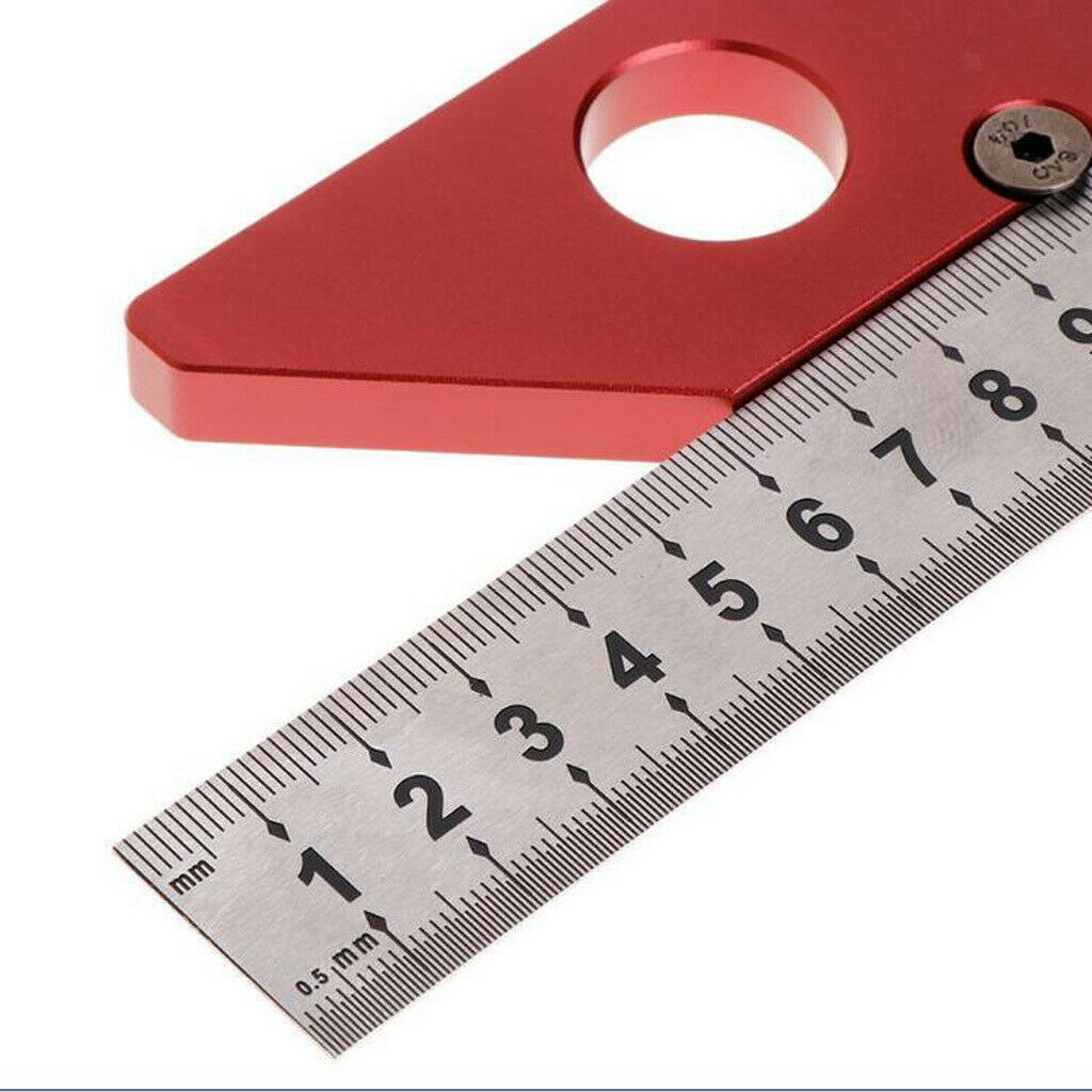 45 Degree Rond Center Line Drawing Ruler Woodworking Center Scriber Carpenter
