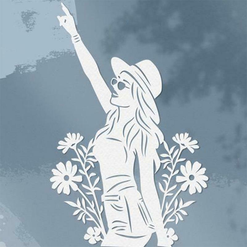 Daisy Girl View Carbon Steel Cutting Dies DIY Scrapbooking Photo Album Embossing