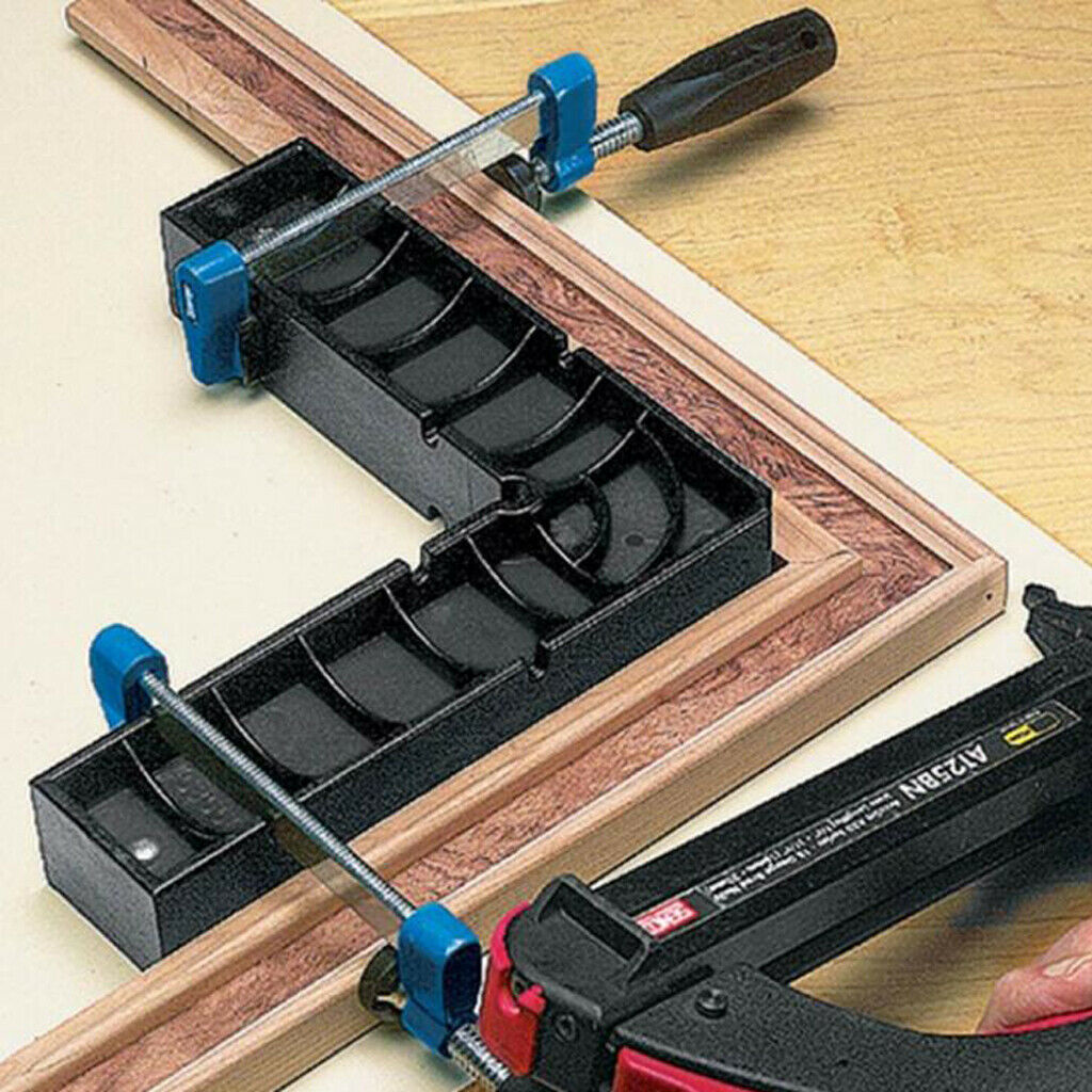2pcs 90 Deg L-Shape Square Right Angle Clamps Corner Clamping Ruler Plastic