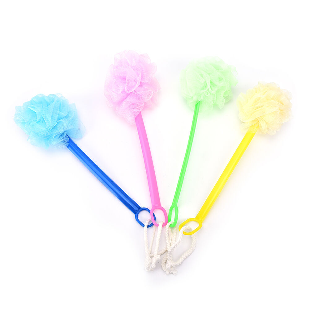 1pc long handled plastic body bath shower back brush scrubber skin cleanin.l8