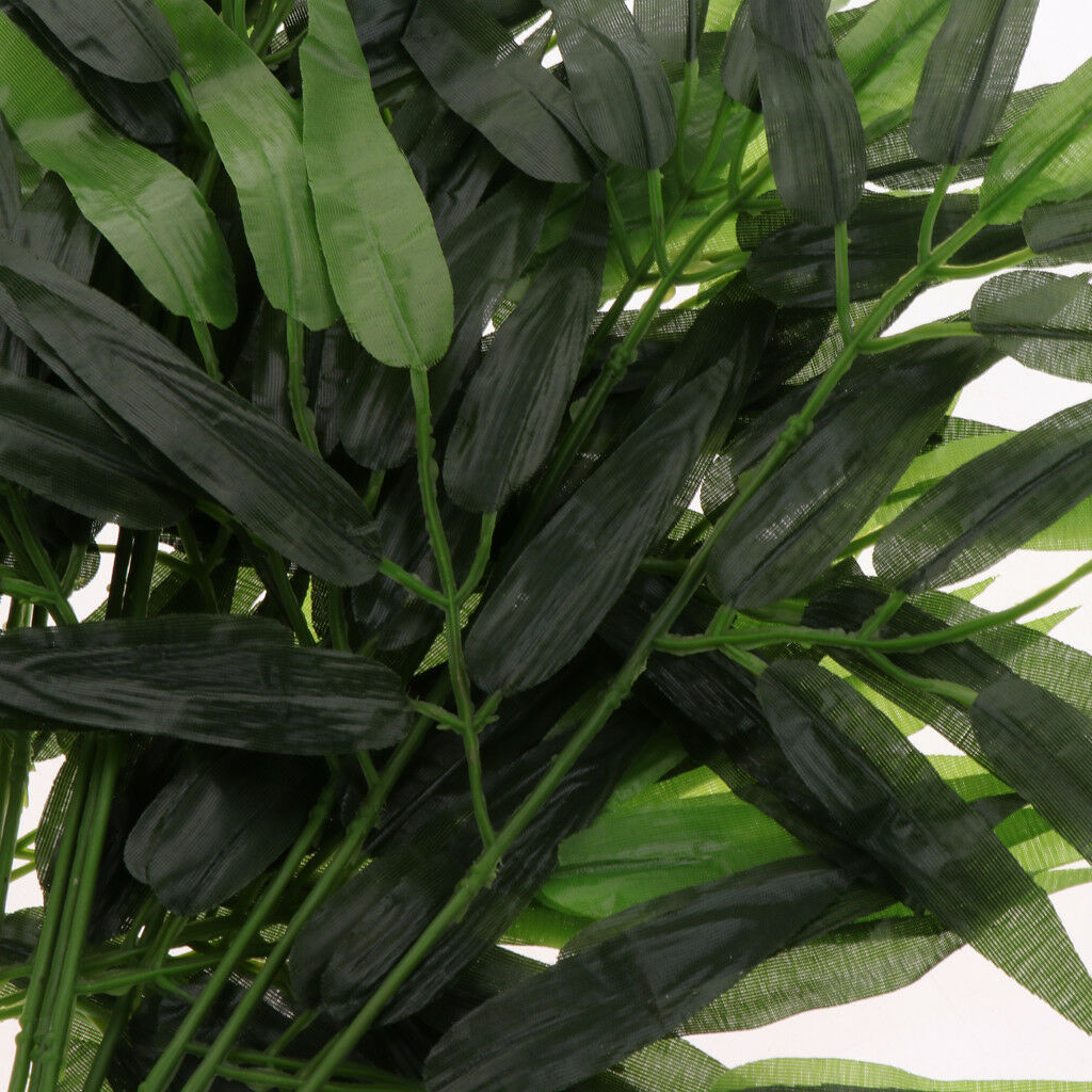12x Artificial Bamboo Ivy Plant Bush Plastic Foliage Garland Home Decor 60cm