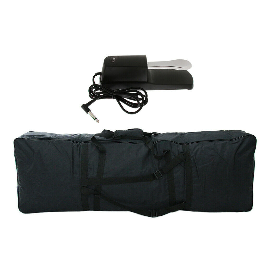 6.35mm Sustain Damper Pedal with Case for Digital Piano Electronic Keyboard