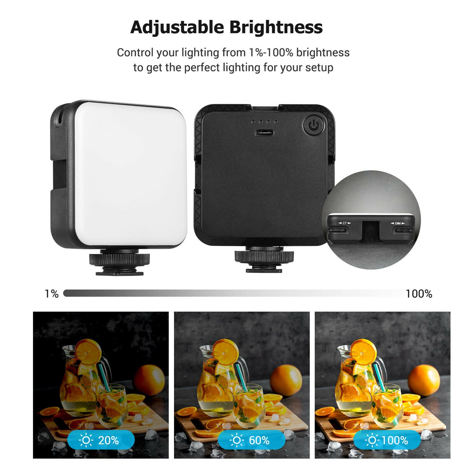 Makeup Rechargeable Video Conference LED Light Vlog Kit Live Streaming Light