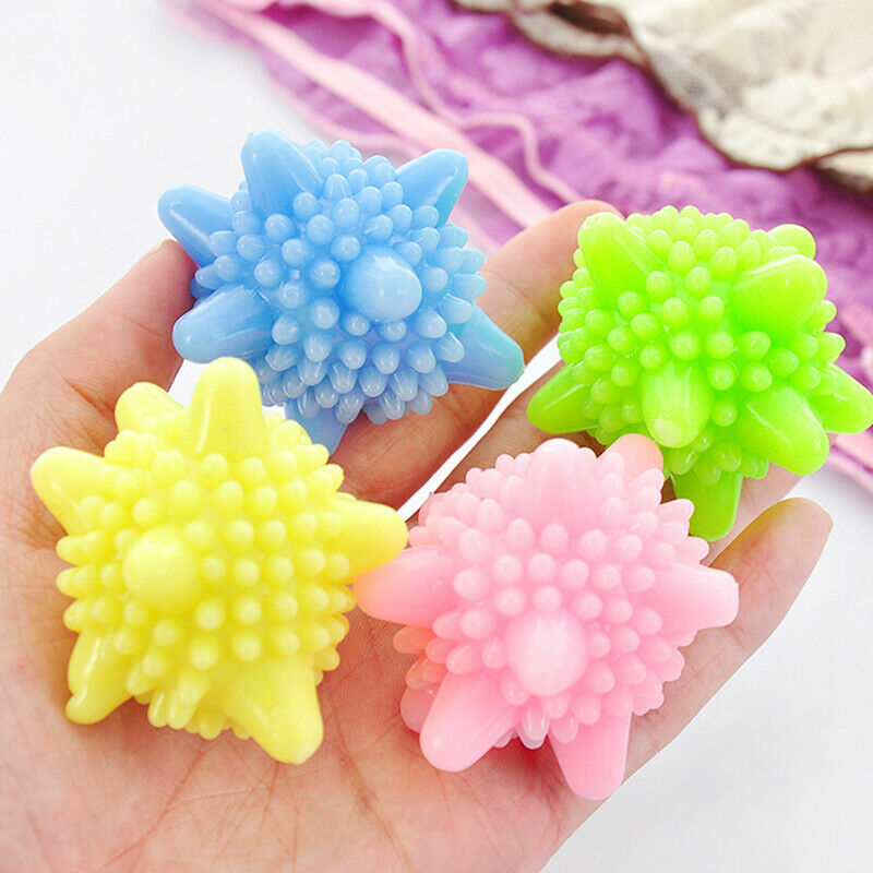 6PCs Magic Washing Machine Clothes Softener Starfish Shape Solid Cleaning Ba XC