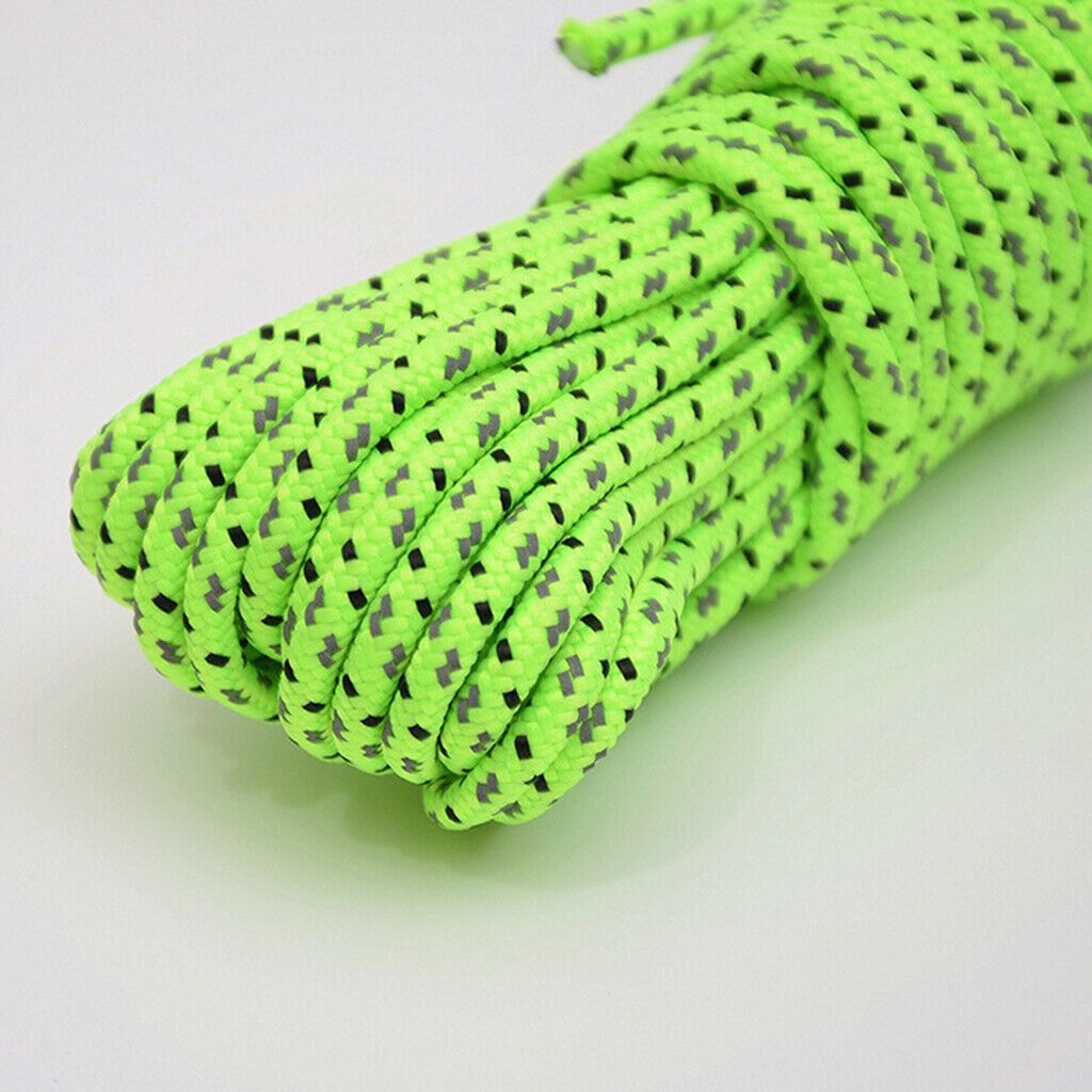 164ft Reflective Guyline Camping Tent Rope Reel Runners Guy Line Cord Paracord