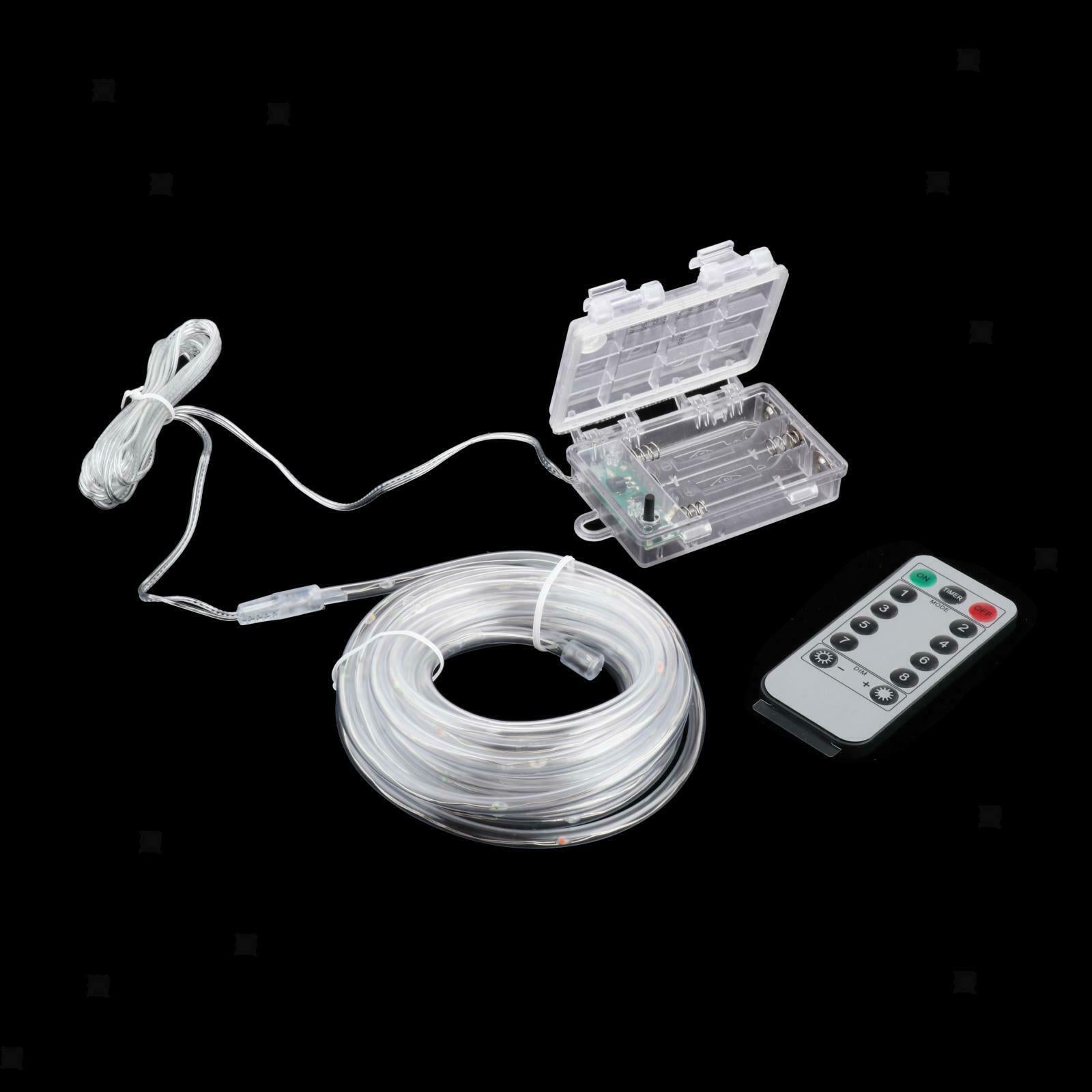 LED Trampoline Lights Remote Control Rope Strip Lights Battery Operated