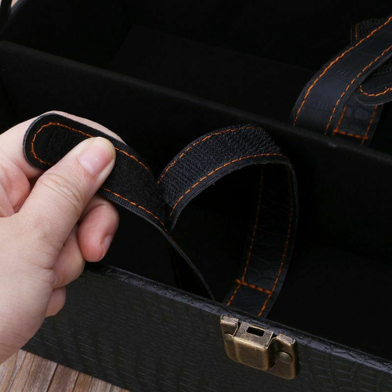 Wine Bottle Box Luxury Leather Bag 2 Red Wine Champagne Tote Carrier Travel Case