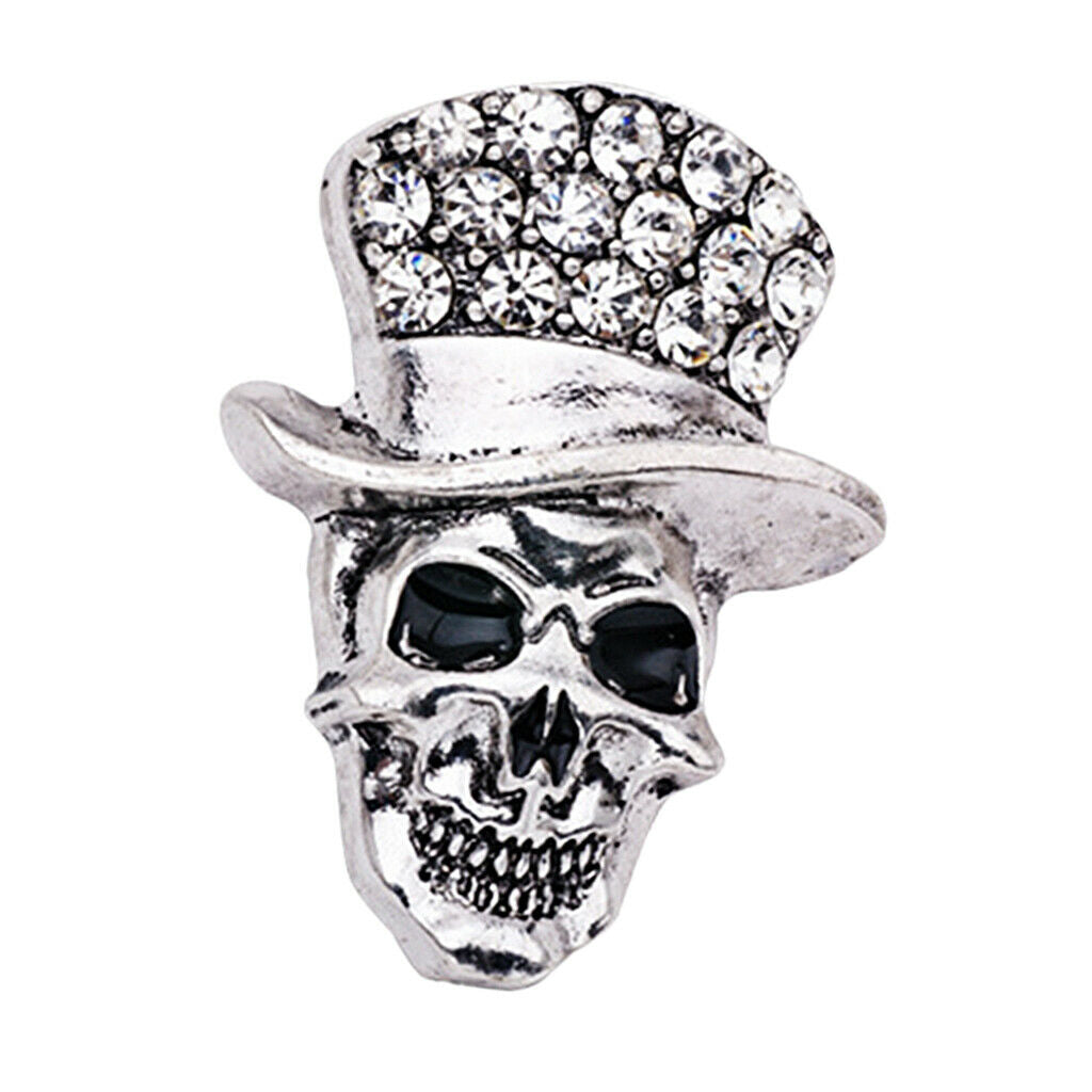 Pirate Skeleton Lapel Pins Brooches Corsage Women Men Collar Pin Gothic Punk