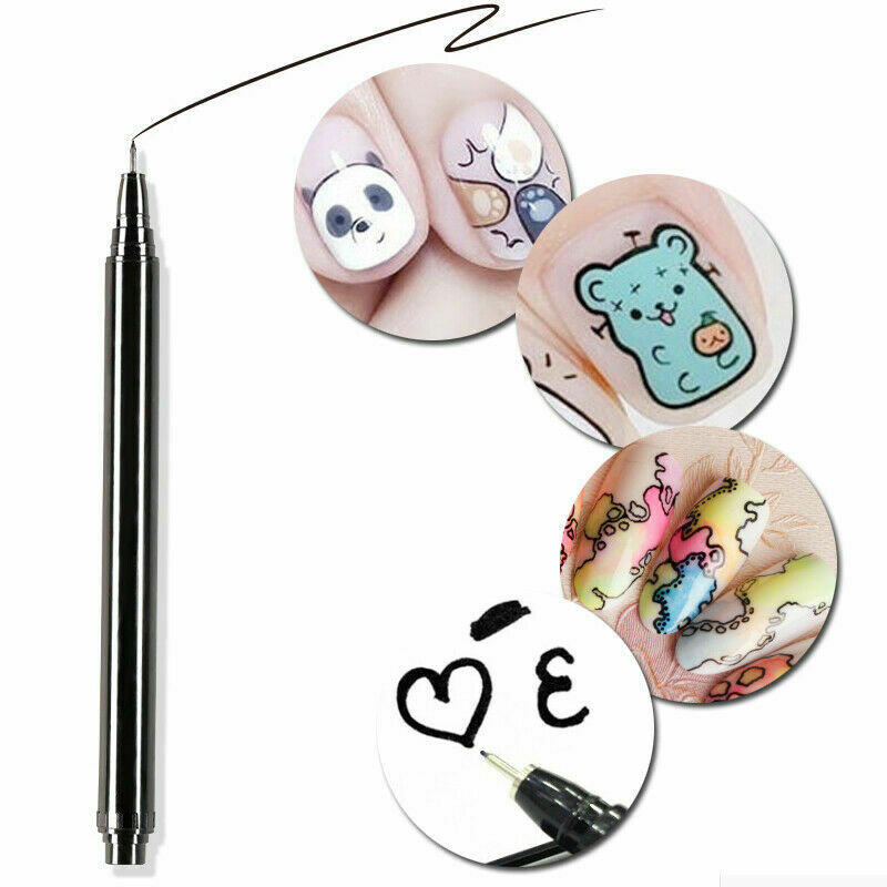 Nail Art Graffiti Pen Waterproof Painting Drawing Liner Brush Manicure Tools *1