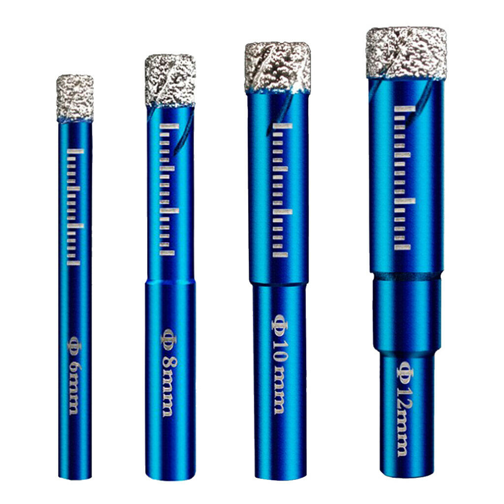 8pc Diamond Core Grit Drill Bit Power Tool for Ceramic Tile Marble Glass
