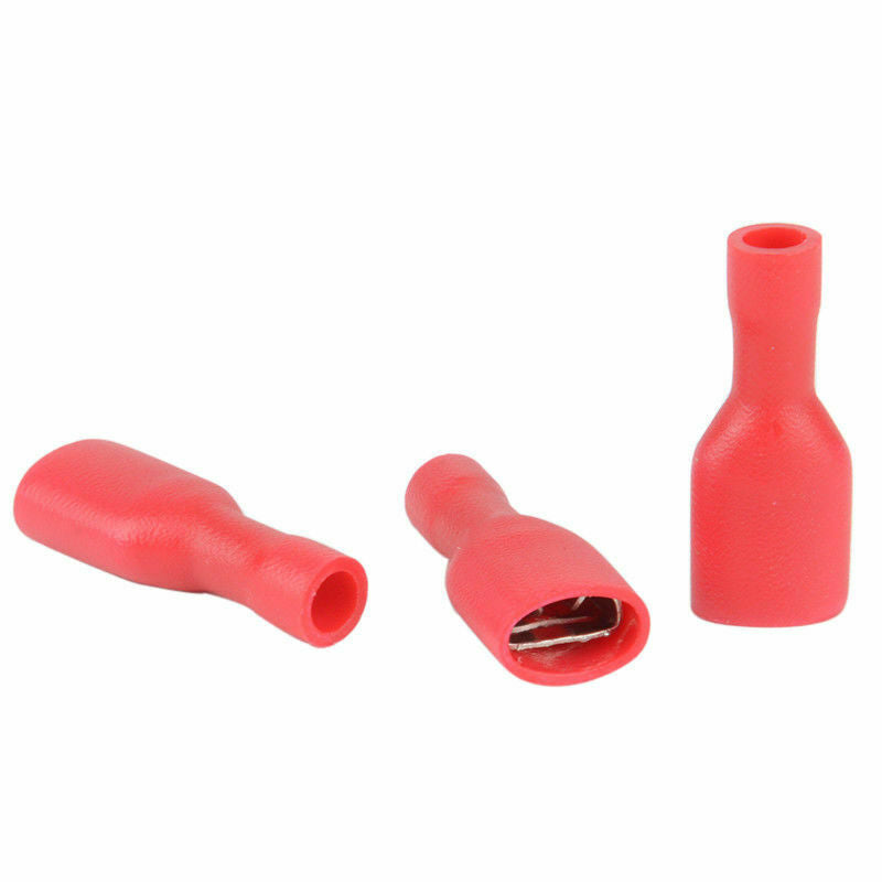 20pcs Red 16-22AWG Insulated Female Spade Electrical Wire Terminal Connector