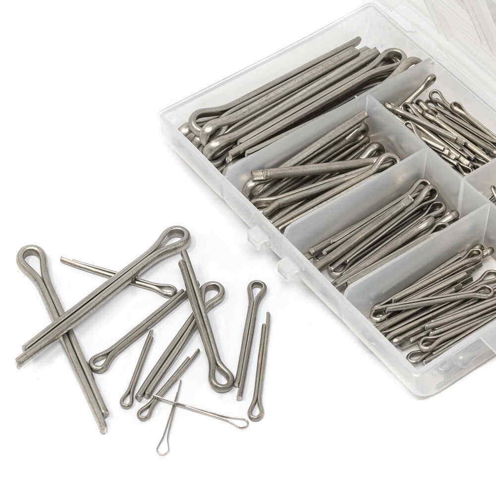 230Pcs 304 Stainless Steel Cotter U-Shaped Fixing Pin Assortment Set Value Kit