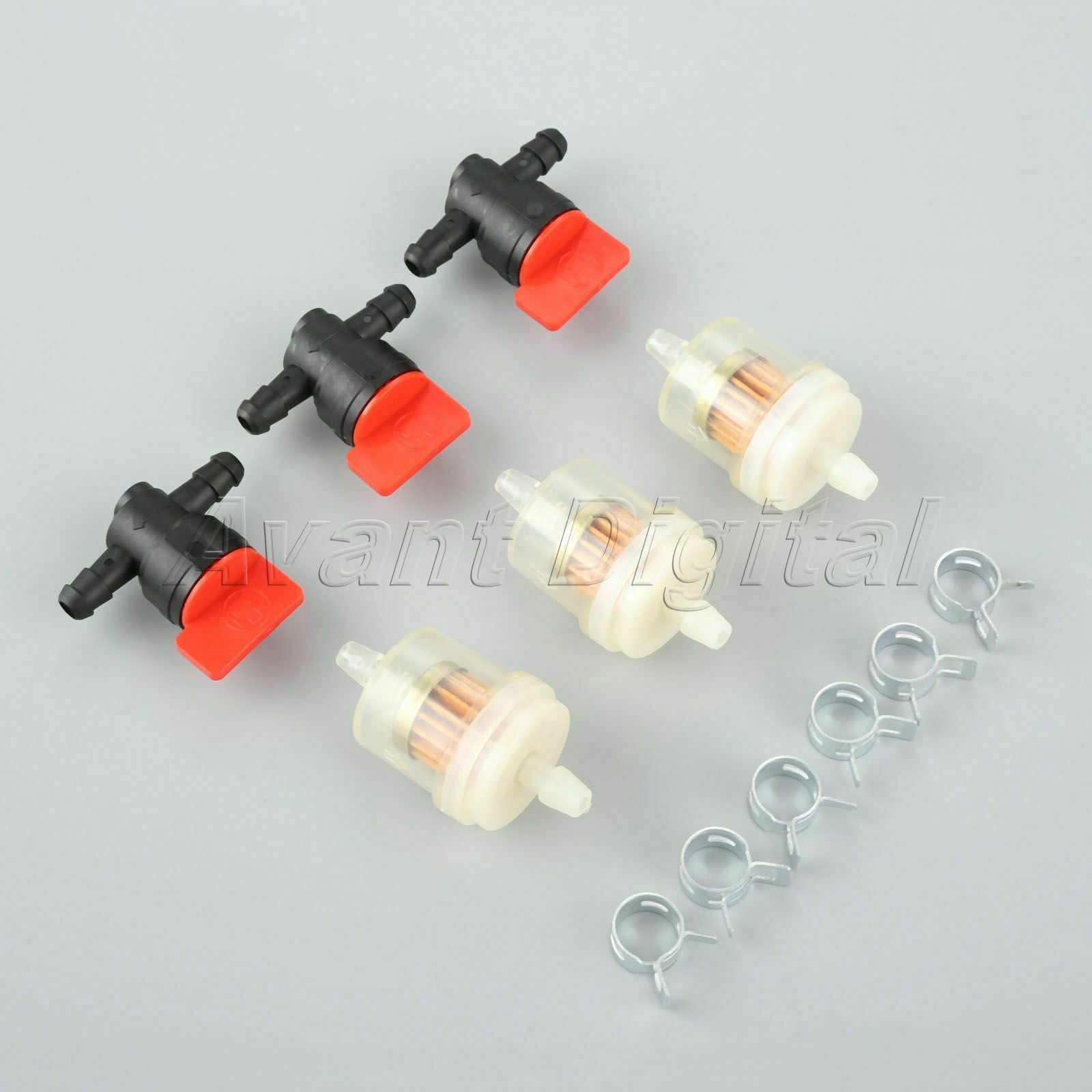 Replace Fit For Briggs Stratton Chainsaw Lawn Mower Fuel Filter Shut Valve Clamp