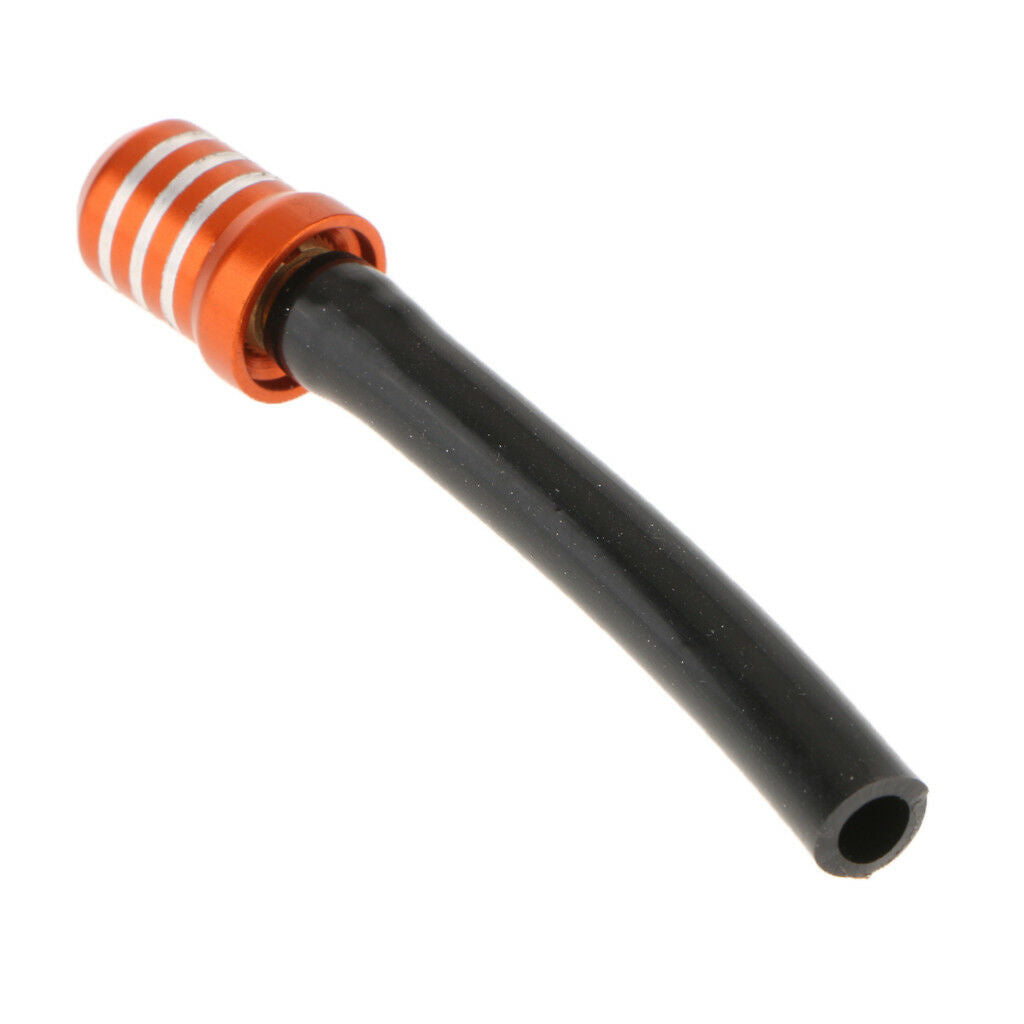 Gas Fuel Tank Cap Valve Vent Breather Hose Tube CNC ATV Dirt Bike Orange