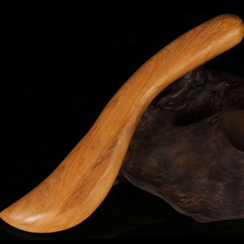 1PC Fragrant Wood Scraping Board S-shaped Wooden Scraper Massager Gua Sha.l8