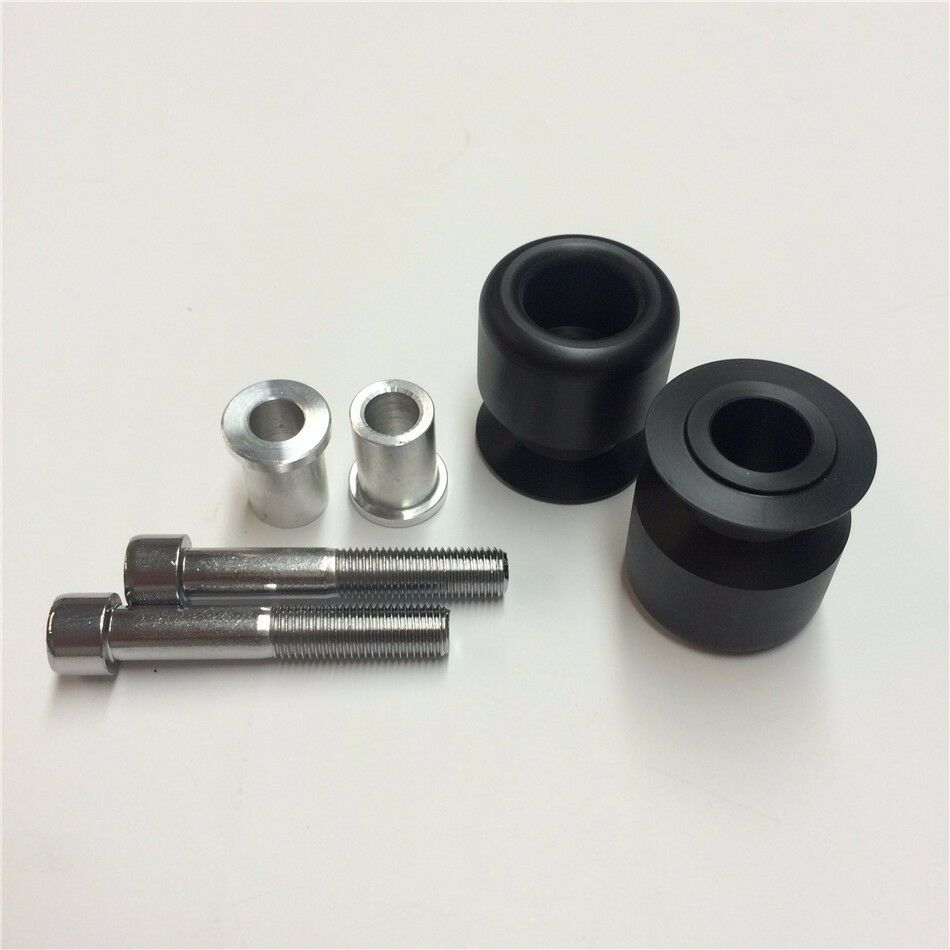 Black Swingarm Spools with 10mm thread  For Kawasaki Ninja Z1000 ER-6N EX250F