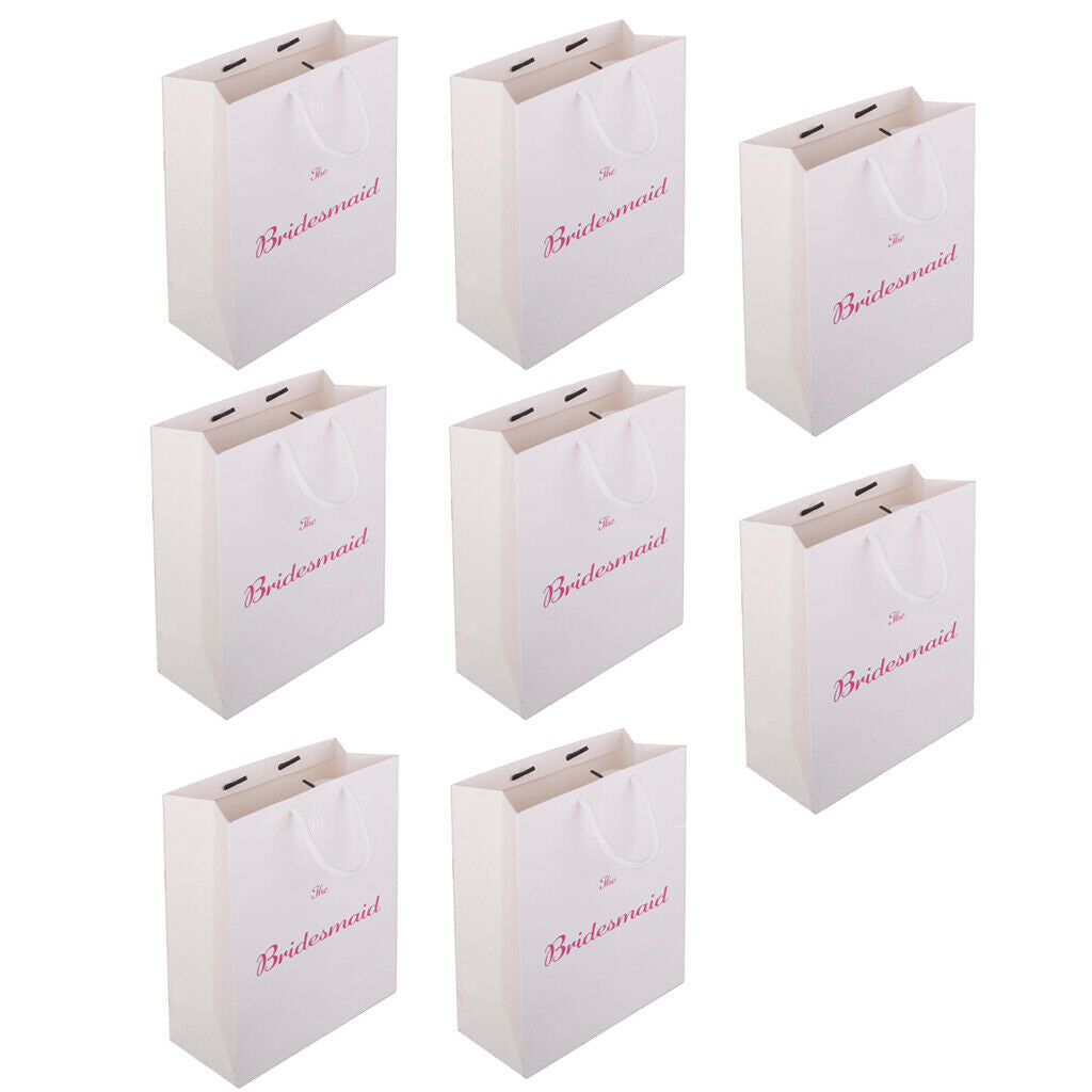 Pieces of 8 Bridesmaid Best Man Bride Wedding Gift Bag Novelty Design Fancy